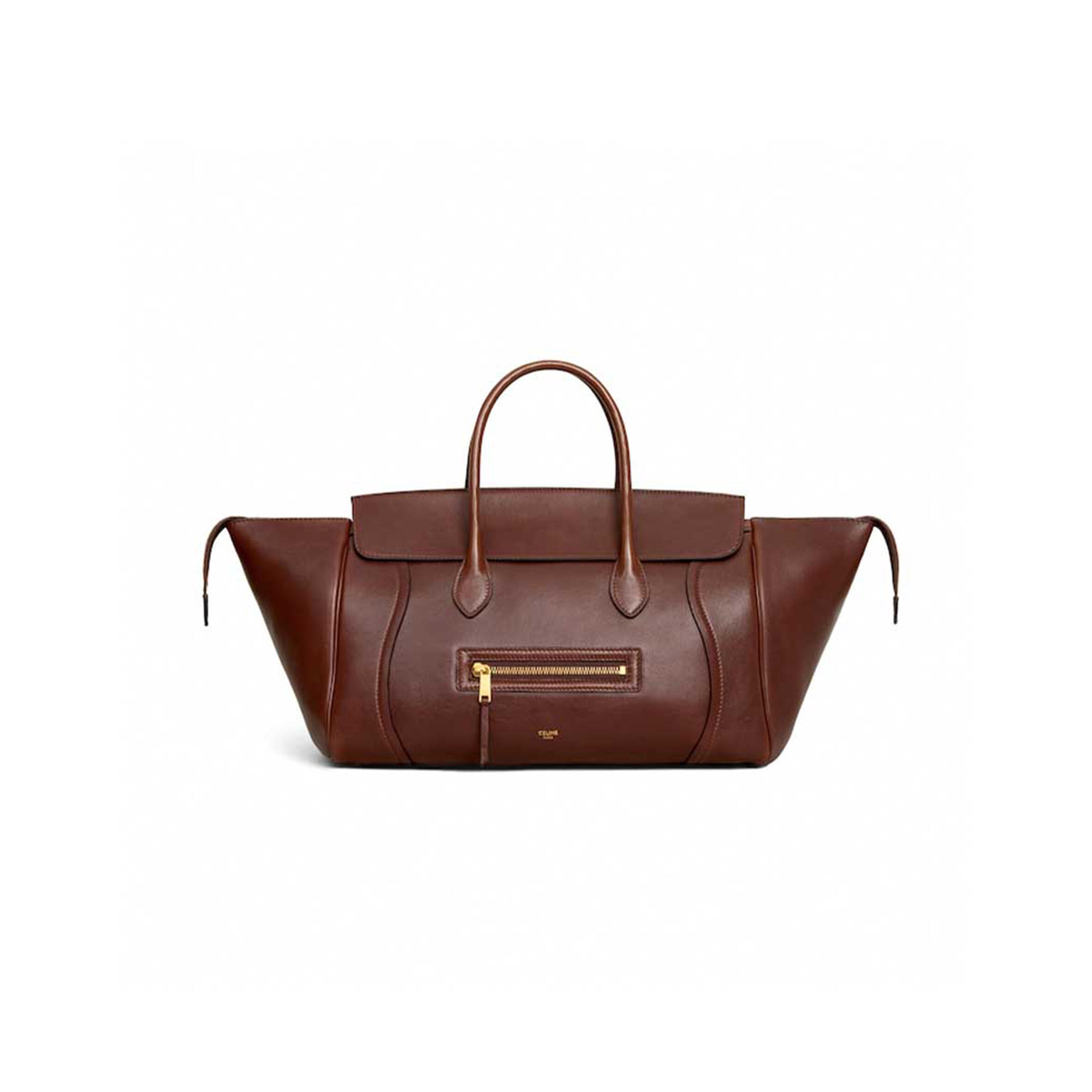 ce1i*e medium new lU*gage in s*pple shiny lambskin l100e3gw2.28bk (36*22*16cm)